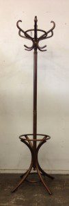 Dark Bent Wood Coat Stand
