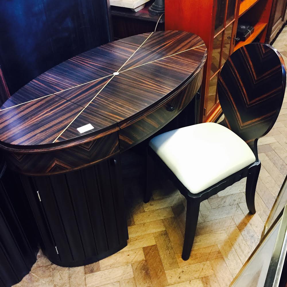 The Dog House Antiques Unusual Dressing Table and Chair